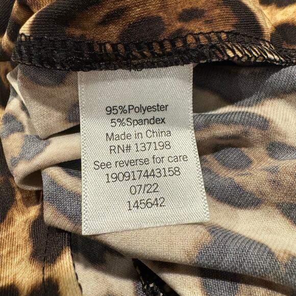 NWT Intempo Bodysuit Leopard Y2K Grunge Boho Retro Baddie Goth VSCO Soft Girl 2X - Picture 4 of 6